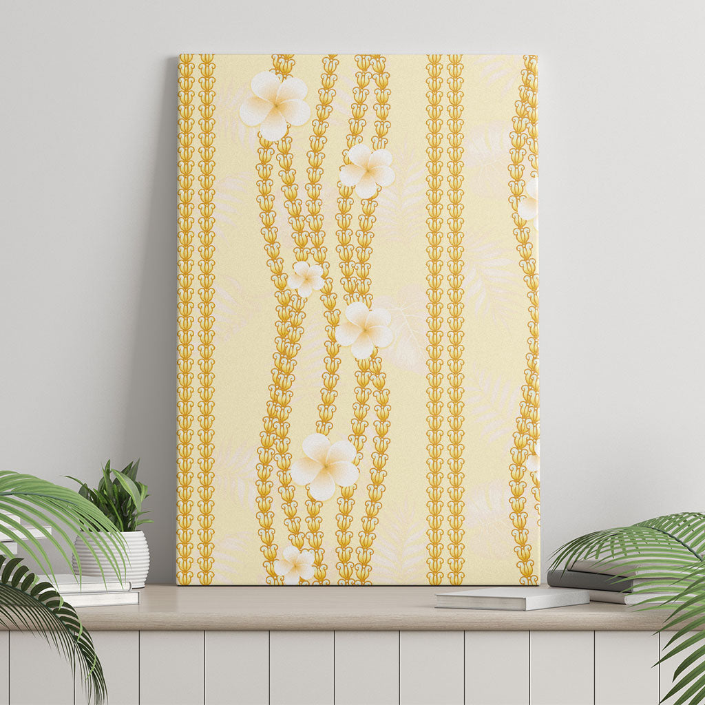 Hawaii Queen Liliuokalani Canvas Wall Art Gold Lei Pua Kalaunu LT05 - Polynesian Pride