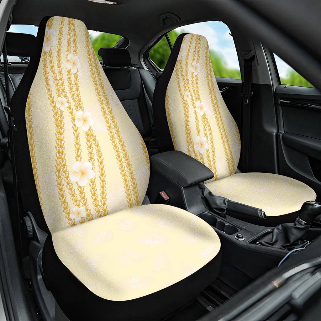 Hawaii Queen Liliuokalani Car Seat Cover Gold Lei Pua Kalaunu