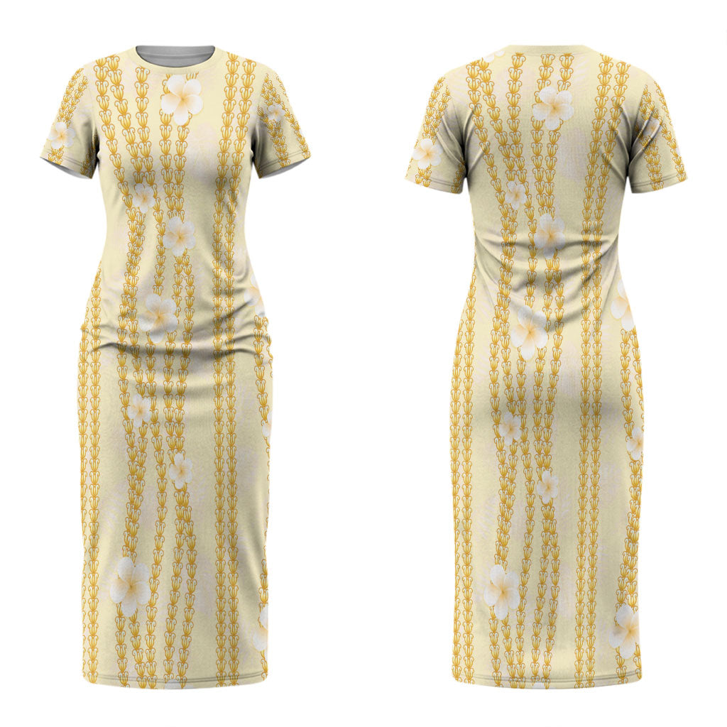 Hawaii Queen Liliuokalani Couples Matching Short Sleeve Bodycon Dress and Long Sleeve Button Shirt Gold Lei Pua Kalaunu LT05 - Polynesian Pride