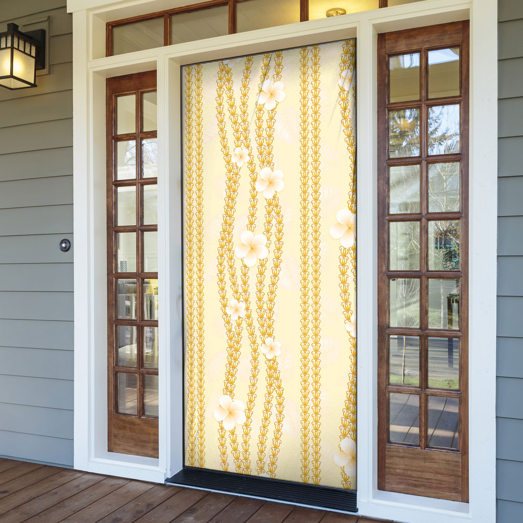 Hawaii Queen Liliuokalani Door Cover Gold Lei Pua Kalaunu LT05 - Polynesian Pride