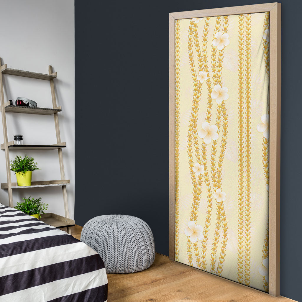 Hawaii Queen Liliuokalani Door Cover Gold Lei Pua Kalaunu LT05 - Polynesian Pride