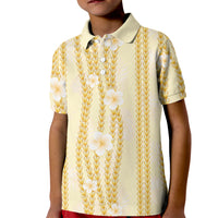 Hawaii Queen Liliuokalani Kid Polo Shirt Gold Lei Pua Kalaunu LT05 Kid Gold - Polynesian Pride