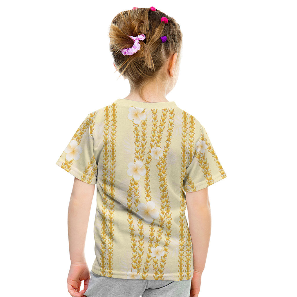 Hawaii Queen Liliuokalani Kid T Shirt Gold Lei Pua Kalaunu LT05 - Polynesian Pride