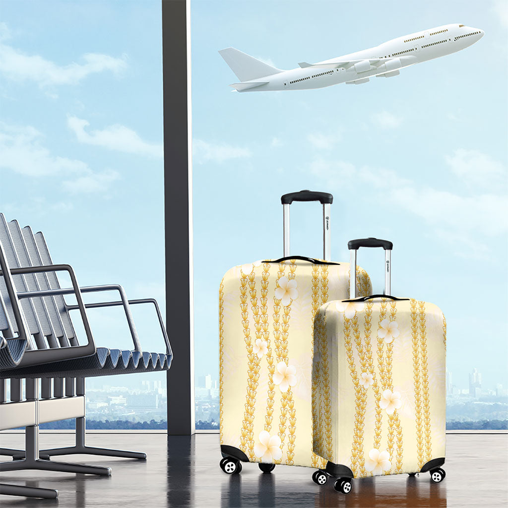 Hawaii Queen Liliuokalani Luggage Cover Gold Lei Pua Kalaunu LT05 - Polynesian Pride