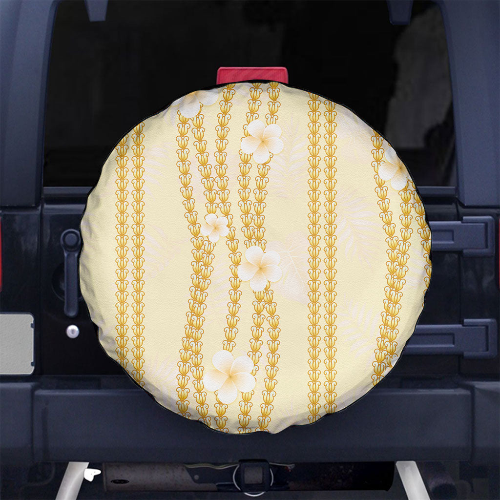 Hawaii Queen Liliuokalani Spare Tire Cover Gold Lei Pua Kalaunu