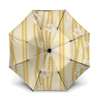 Hawaii Queen Liliuokalani Umbrella Gold Lei Pua Kalaunu LT05 One Size Folded 11.42 inch Opened Diameter 37.4 inch Gold - Polynesian Pride
