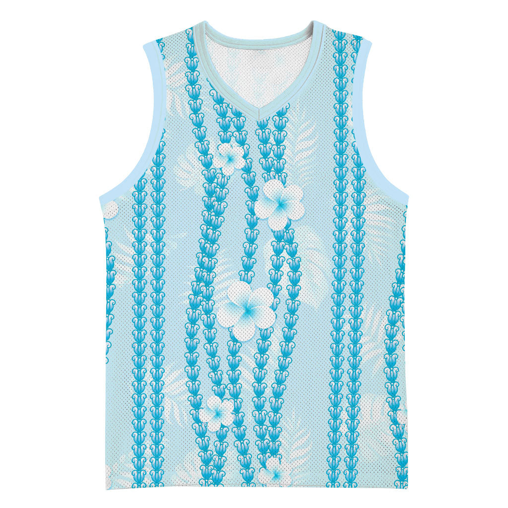 Hawaii Queen Liliuokalani Basketball Jersey Blue Lei Pua Kalaunu