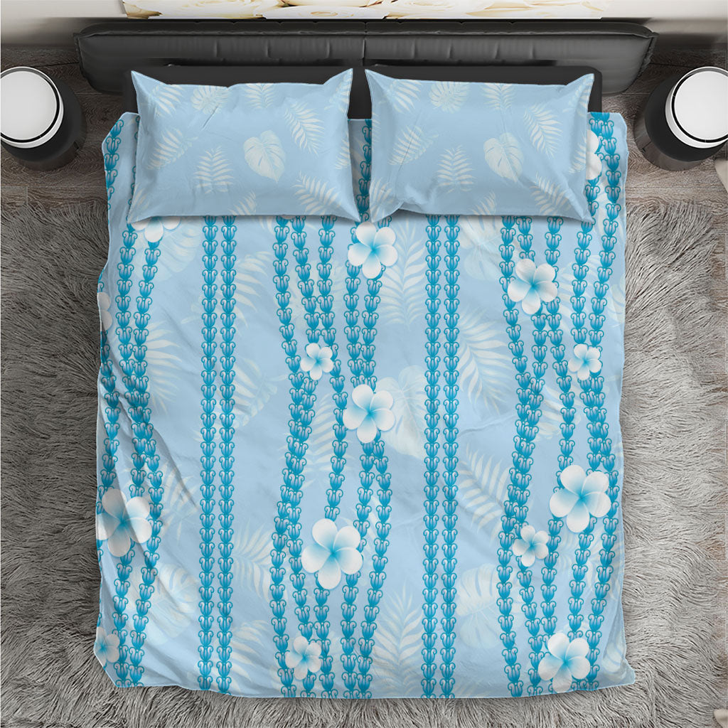 Hawaii Queen Liliuokalani Bedding Set Blue Lei Pua Kalaunu