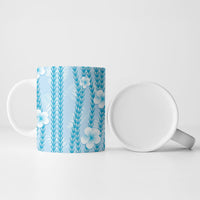 Hawaii Queen Liliuokalani Ceramic Mug Blue Lei Pua Kalaunu LT05 - Polynesian Pride