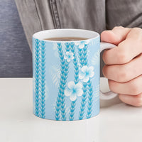 Hawaii Queen Liliuokalani Ceramic Mug Blue Lei Pua Kalaunu LT05 - Polynesian Pride