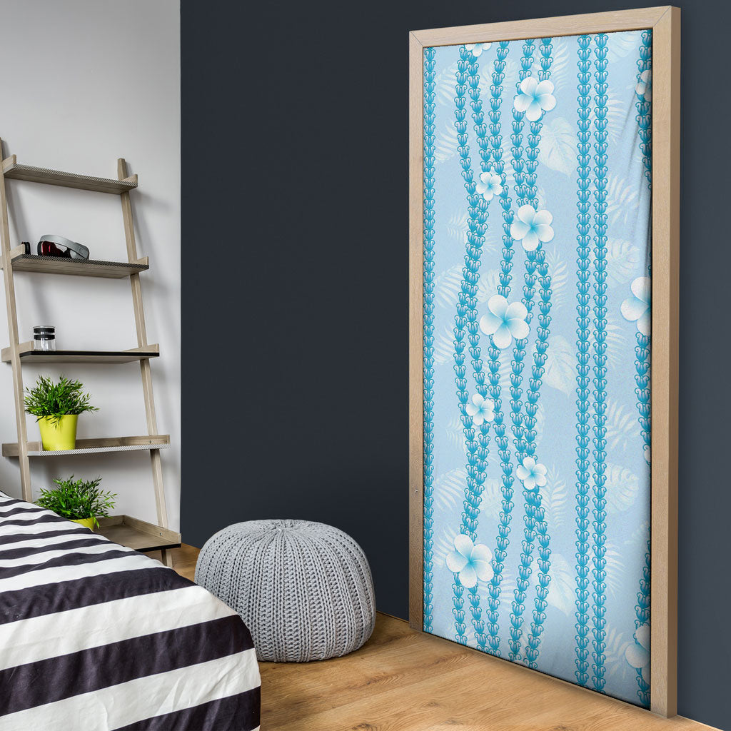 Hawaii Queen Liliuokalani Door Cover Blue Lei Pua Kalaunu LT05 - Polynesian Pride