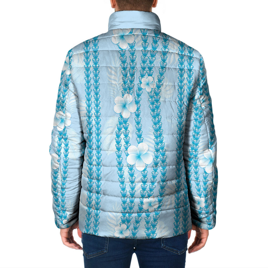 Hawaii Queen Liliuokalani Padded Jacket Blue Lei Pua Kalaunu LT05 - Polynesian Pride