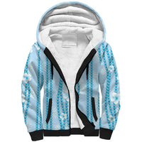Hawaii Queen Liliuokalani Sherpa Hoodie Blue Lei Pua Kalaunu LT05 Unisex Blue - Polynesian Pride