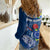 Cook Islands Pukapuka Women Casual Shirt Coat Of Arms Plumeria Polynesian Turtle LT05 - Polynesian Pride