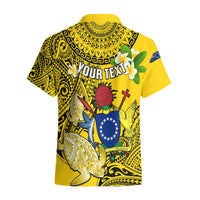 Personalized Cook Islands Aitutaki Hawaiian Shirt Coat Of Arms Plumeria Polynesian Turtle LT05 - Polynesian Pride