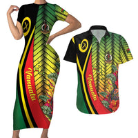 Vanuatu Constitution Day Couples Matching Short Sleeve Bodycon Dress and Hawaiian Shirt Long Live Vanuatu LT05 Colorful - Polynesian Pride