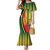 Vanuatu Constitution Day Family Matching Mermaid Dress and Hawaiian Shirt Long Live Vanuatu LT05 Mom's Dress Colorful - Polynesian Pride