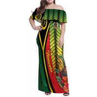 Vanuatu Constitution Day Family Matching Off Shoulder Maxi Dress and Hawaiian Shirt Long Live Vanuatu LT05 Mom's Dress Colorful - Polynesian Pride