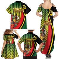 Vanuatu Constitution Day Family Matching Summer Maxi Dress and Hawaiian Shirt Long Live Vanuatu LT05 - Polynesian Pride
