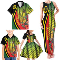 Vanuatu Constitution Day Family Matching Tank Maxi Dress and Hawaiian Shirt Long Live Vanuatu LT05 - Polynesian Pride