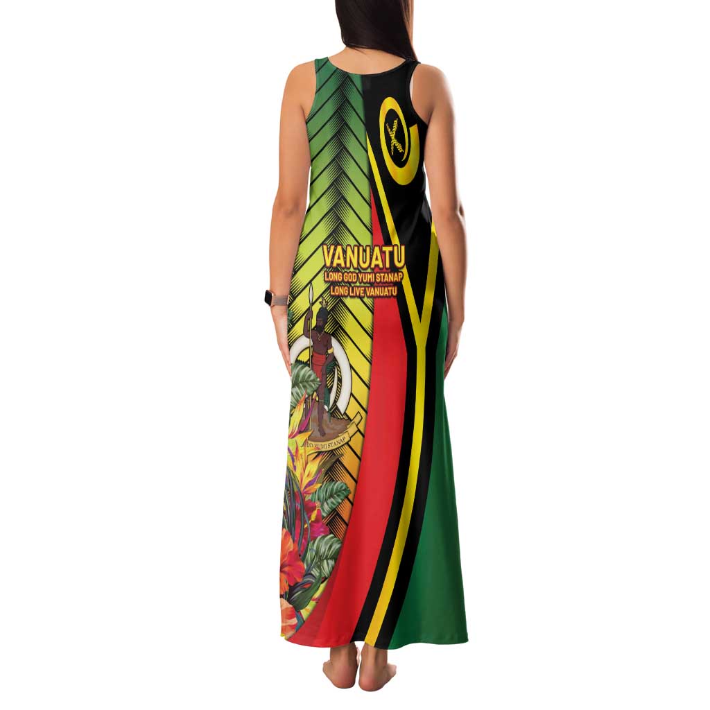 Vanuatu Constitution Day Family Matching Tank Maxi Dress and Hawaiian Shirt Long Live Vanuatu LT05 - Polynesian Pride