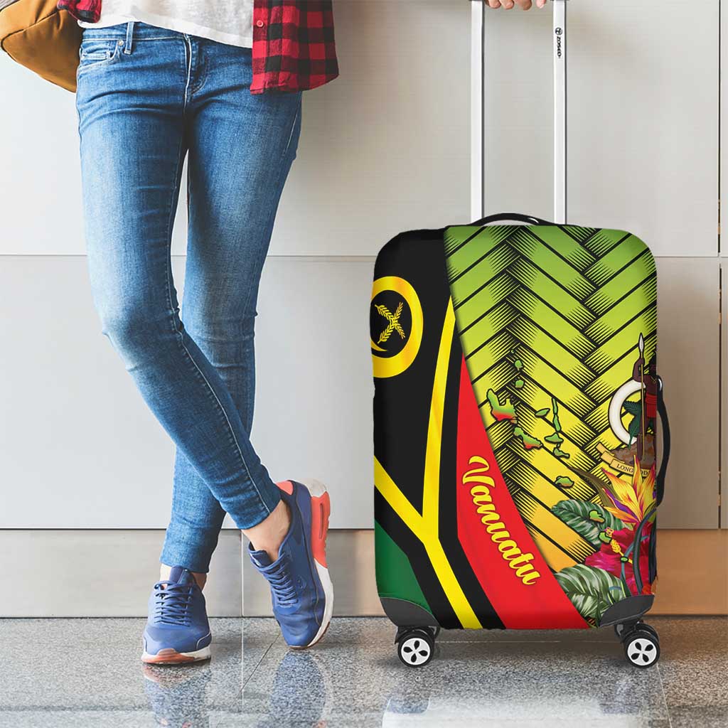 Vanuatu Constitution Day Luggage Cover Long Live Vanuatu - Polynesian Pride