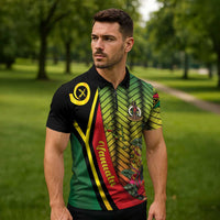 Vanuatu Constitution Day Zipper Polo Shirt Long Live Vanuatu LT05 - Polynesian Pride