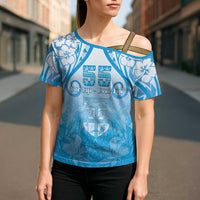 Fiji Day Cross Shoulder Shirt 55th Anniversary Forever Fiji LT05 - Polynesian Pride