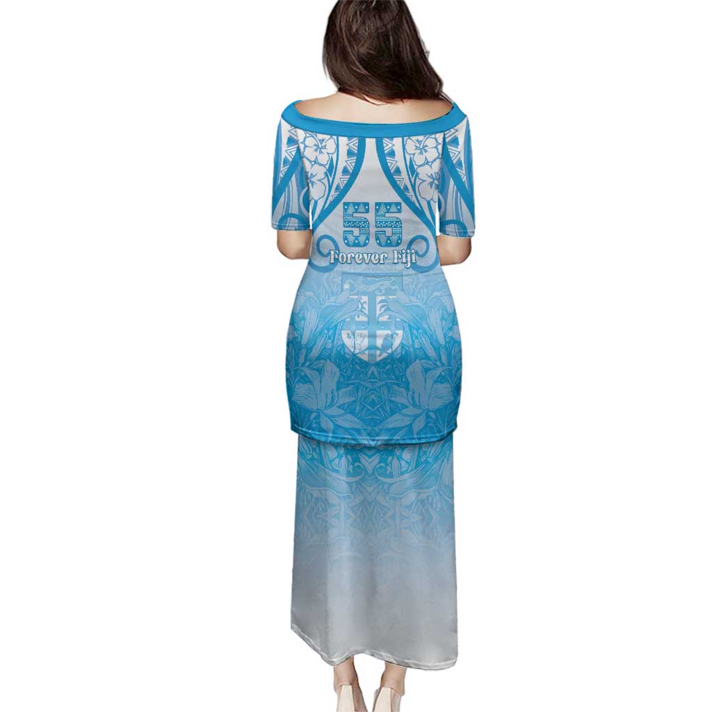 Fiji Day Family Matching Puletasi and Hawaiian Shirt 55th Anniversary Forever Fiji LT05 - Polynesian Pride