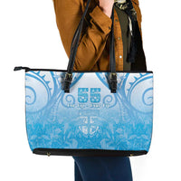 Fiji Day Leather Tote Bag 55th Anniversary Forever Fiji - Polynesian Pride