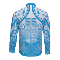 Fiji Day Long Sleeve Button Shirt 55th Anniversary Forever Fiji - Polynesian Pride