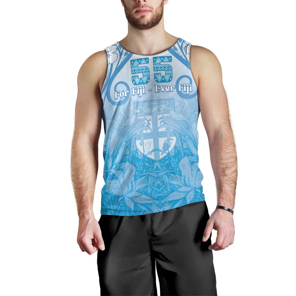 Fiji Day Men Tank Top 55th Anniversary Forever Fiji LT05 - Polynesian Pride