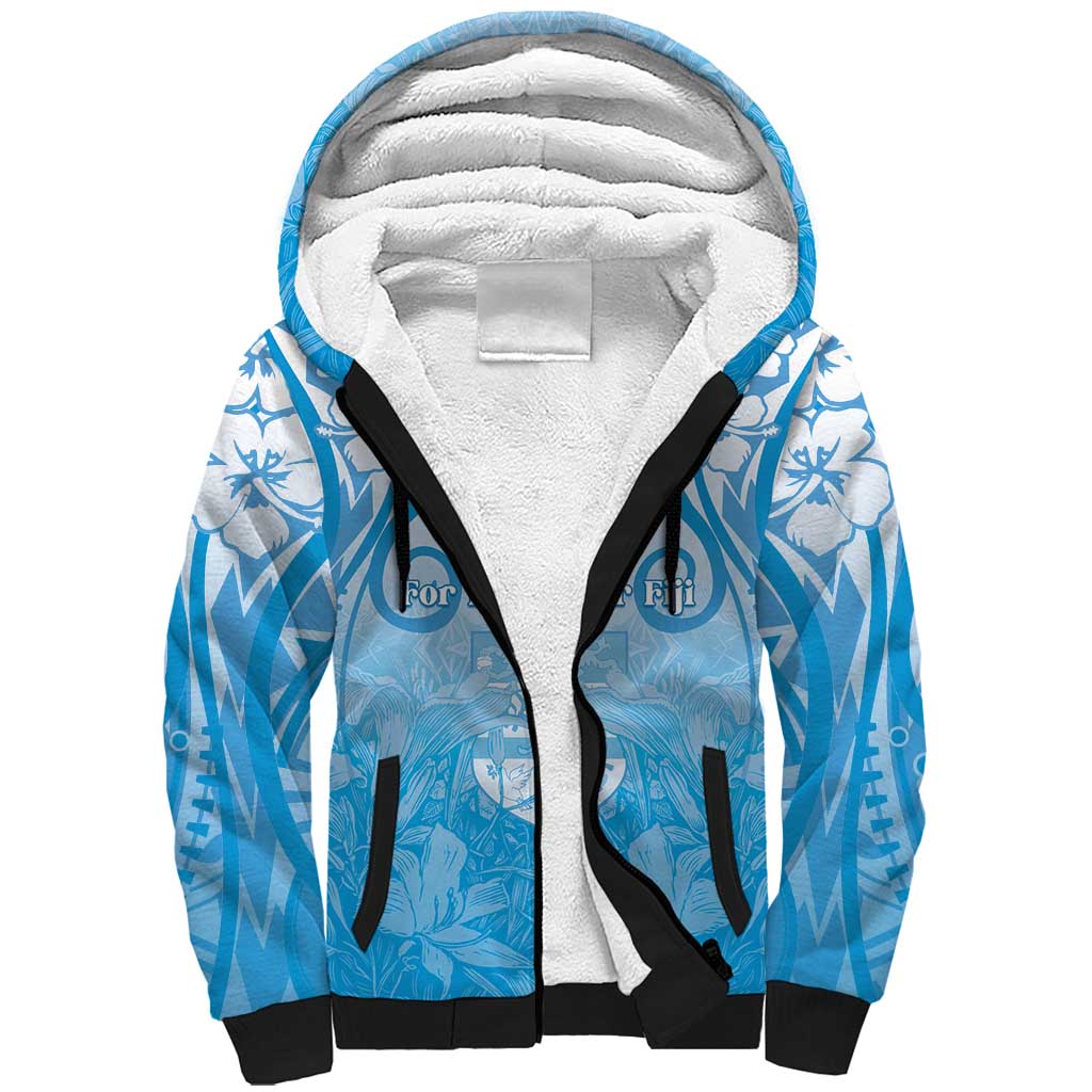 Fiji Day Sherpa Hoodie 55th Anniversary Forever Fiji - Polynesian Pride