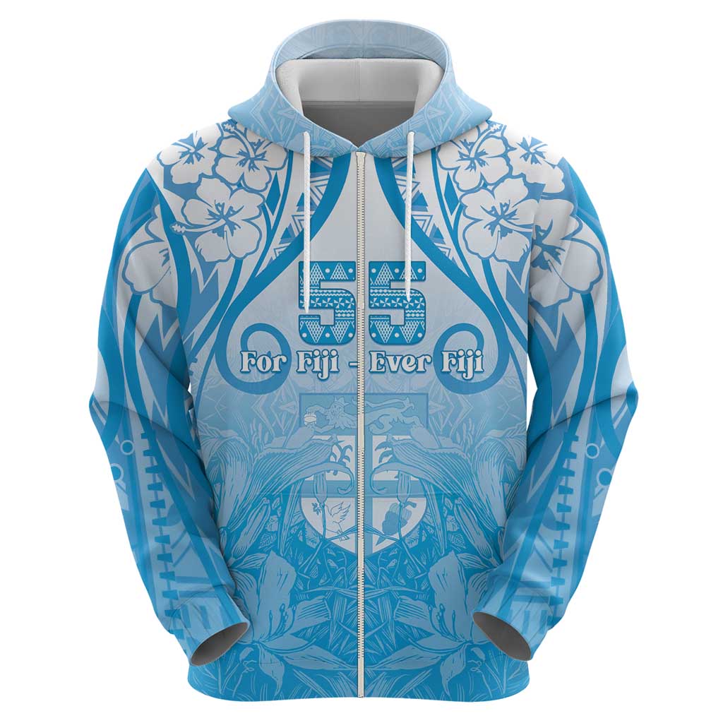 Fiji Day Zip Hoodie 55th Anniversary Forever Fiji LT05 - Polynesian Pride
