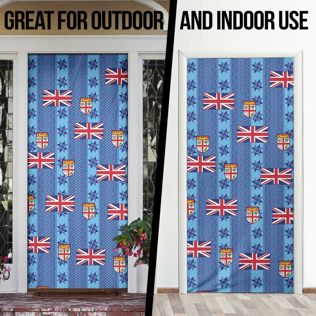Fiji Masi Tapa Door Cover Coat Of Arms - Polynesian Pride