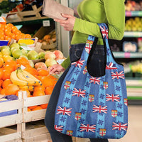 Fiji Masi Tapa Grocery Bag Coat Of Arms - Polynesian Pride