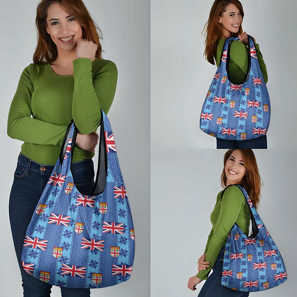 Fiji Masi Tapa Grocery Bag Coat Of Arms - Polynesian Pride