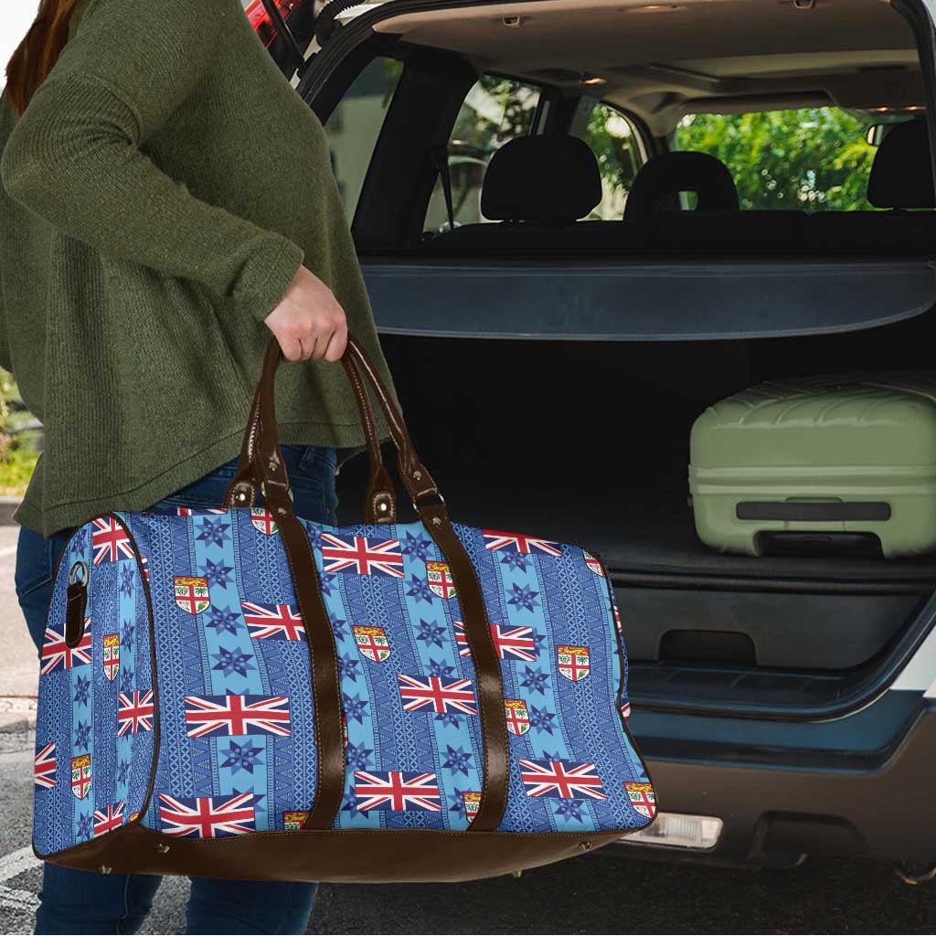 Fiji Masi Tapa Travel Bag Coat Of Arms - Polynesian Pride