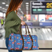 Fiji Masi Tapa Travel Bag Coat Of Arms - Polynesian Pride