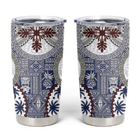 Hawaii Tumbler Cup Barkcloth Pattern Vintage Style