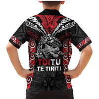 Aotearoa Mana Maori Family Matching Mermaid Dress and Hawaiian Shirt Toitu Te Tiriti LT05 - Polynesian Pride
