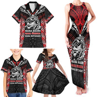 Aotearoa Mana Maori Family Matching Tank Maxi Dress and Hawaiian Shirt Toitu Te Tiriti LT05 - Polynesian Pride