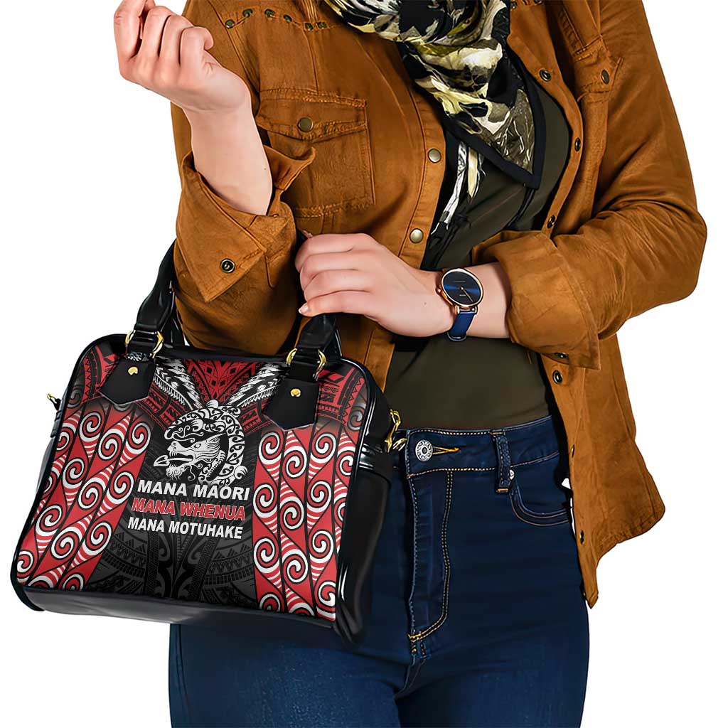 Aotearoa Mana Maori Shoulder Handbag Toitu Te Tiriti LT05 - Polynesian Pride