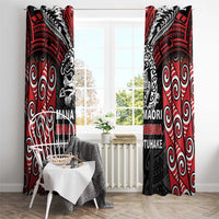 Aotearoa Mana Maori Window Curtain Toitu Te Tiriti