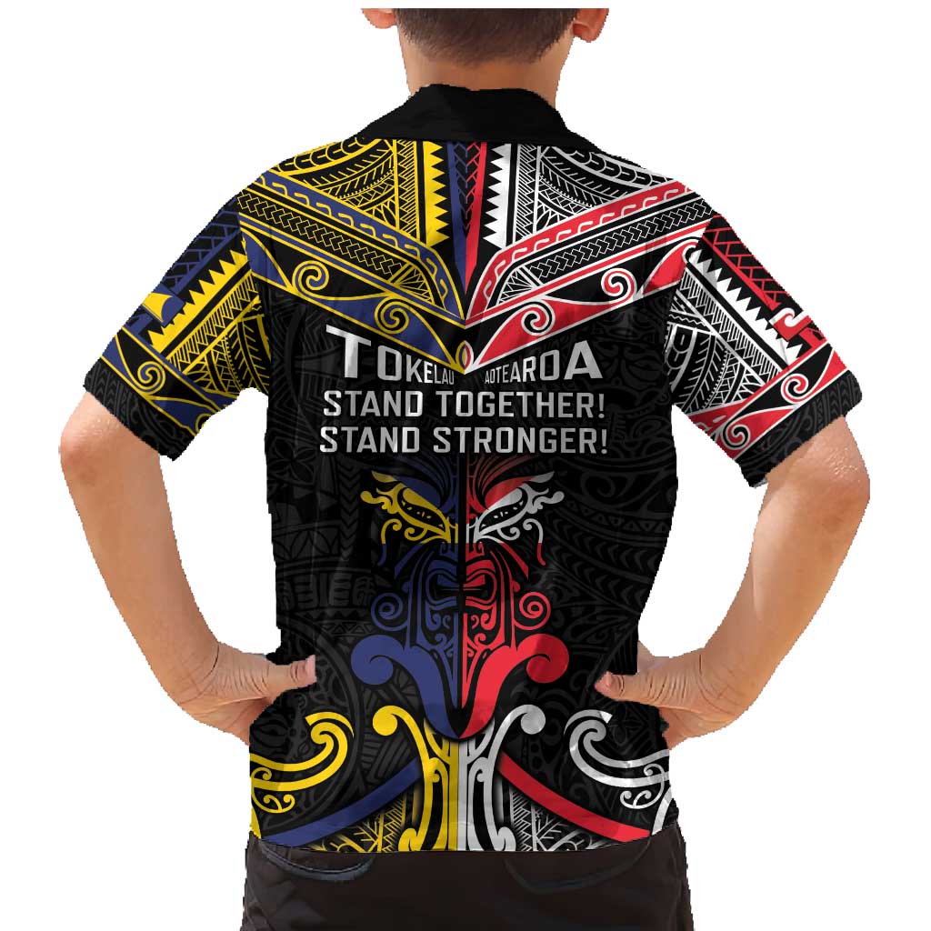 Tokelau And Aotearoa Family Matching Mermaid Dress and Hawaiian Shirt Together For Te Tiriti O Waitangi LT05 - Polynesian Pride