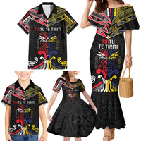 Tokelau And Aotearoa Family Matching Mermaid Dress and Hawaiian Shirt Together For Te Tiriti O Waitangi LT05 - Polynesian Pride