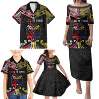 Tokelau And Aotearoa Family Matching Puletasi and Hawaiian Shirt Together For Te Tiriti O Waitangi LT05 - Polynesian Pride