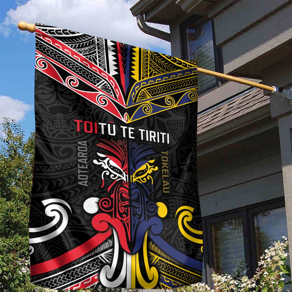 Tokelau And Aotearoa Garden Flag Together For Te Tiriti O Waitangi