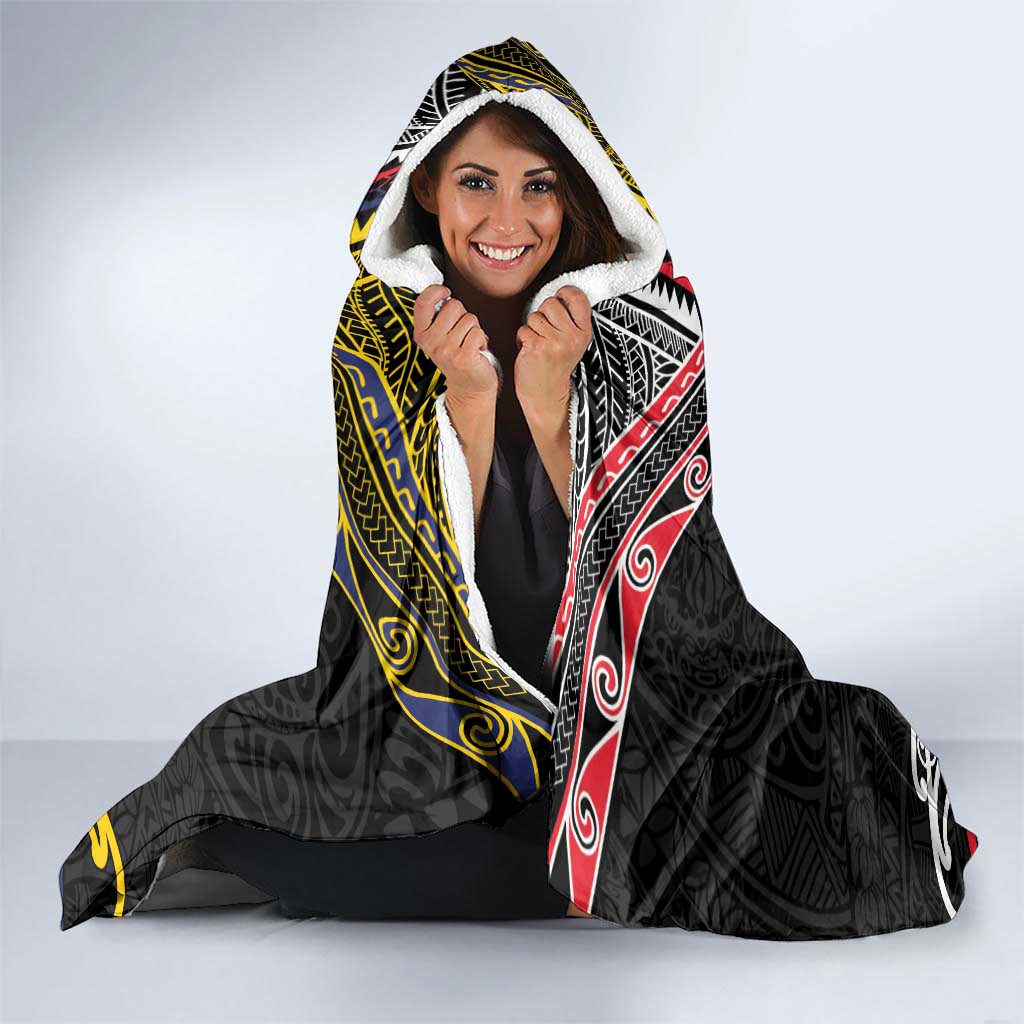 Tokelau And Aotearoa Hooded Blanket Together For Te Tiriti O Waitangi