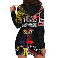 Tokelau And Aotearoa Hoodie Dress Together For Te Tiriti O Waitangi LT05 - Polynesian Pride